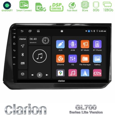 Clarion GL700 Lite Series 8Core Android11 6+128GB Nissan Note 2021-2026 RHD Navigation Multimedia Tablet 10" Με Carplay & Androi