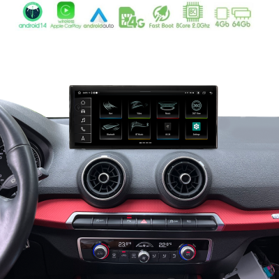 Bizzar Lite Series AUDI Q2 (GA) 2016-2023 10.25" Android14 8Core 4+64GB Navigation Multimedia Station