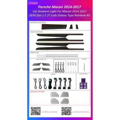 Ατμοσφαιρικός Φωτισμός Porsche Macan 2014-2017 OEM Ambient Light Kit 1:1