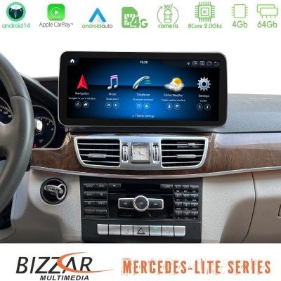 Bizzar Lite Series Mercedes E Class (W212) 06/2011-10/2014 NTG4.5 Android14 8Core (4+64GB) Navigation Multimedia 10.25"