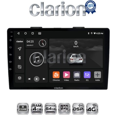 CLARION GL72500 Οθόνη OEM Multimedia Αυτοκινήτου για FIAT 500L 2012 (CarPlay/AndroidAuto/BT/GPS/WIFI/GPRS)