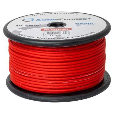 PC10OFCR Pure OFC 10.2mm² Power Wire, red (ΤΙΜΗ ΜΕΤΡΟΥ)