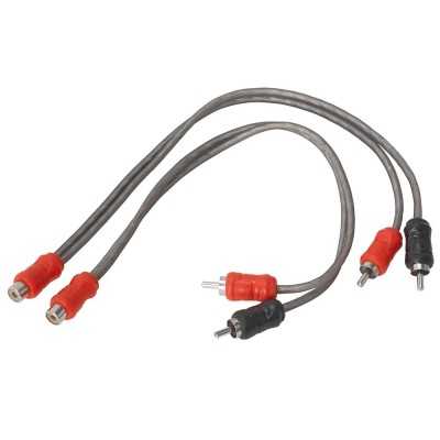 Autoconnect L1RCAY2M1FT 2 Male 1 Female Twisted RCA Splitters 0.3m Ζεύγος