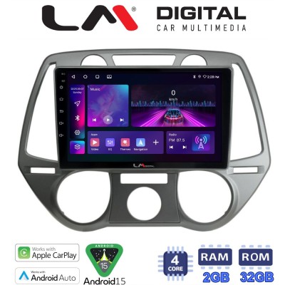 LM Digital - LM ZA4838 GPS Οθόνη OEM Multimedia Αυτοκινήτου για Hyundai i20 2008 2014 (CarPlay/AndroidAuto/BT/GPS/WIFI/GPRS)