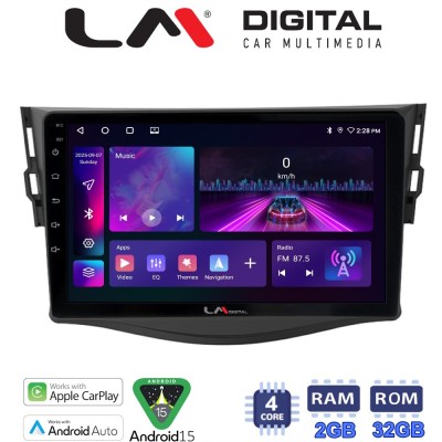 LM Digital - LM ZA4018 GPS Οθόνη OEM Multimedia Αυτοκινήτου για TOYOTA RAV4 2006 2012 (CarPlay/AndroidAuto/BT/GPS/WIFI/GPRS)