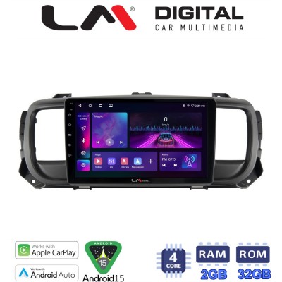 LM Digital - LM ZA4705 GPS Οθόνη OEM Multimedia Αυτοκινήτου για Citroën SpaceTourer 2016 Citroën Jumpy 2016 Peugeot Expert 2016 