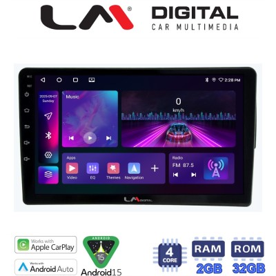 LM Digital - LM ZA4171S GPS Οθόνη OEM Multimedia Αυτοκινήτου για Mercedes C class (W203) 1999-2004 (CarPlay/AndroidAuto/BT/GPS/W