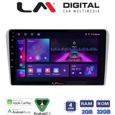 LM Digital - LM ZA4025 GPS Οθόνη OEM Multimedia Αυτοκινήτου για Toyota Avensis 20032008 (CarPlay/AndroidAuto/BT/GPS/WIFI/GPRS)