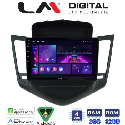 LM Digital - LM ZA4045 GPS Οθόνη OEM Multimedia Αυτοκινήτου για CHEVROLET CRUZE 20082013 (CarPlay/AndroidAuto/BT/GPS/WIFI/GPRS)