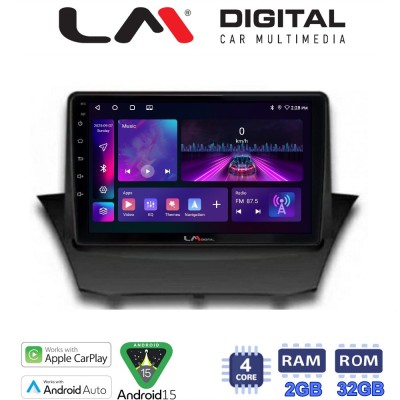LM Digital - LM ZA4152 GPS Οθόνη OEM Multimedia Αυτοκινήτου για FORD FIESTA 20082017 (CarPlay/AndroidAuto/BT/GPS/WIFI/GPRS)