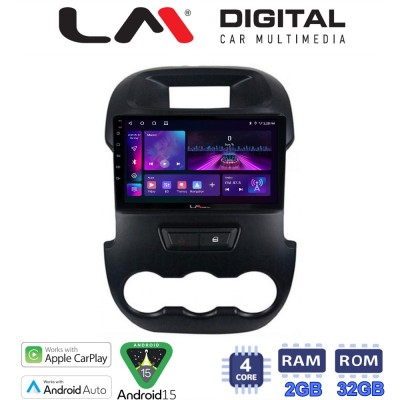 LM Digital - LM ZA4245 GPS Οθόνη OEM Multimedia Αυτοκινήτου για FORD RANGER 2011 2015 (CarPlay/AndroidAuto/BT/GPS/WIFI/GPRS)