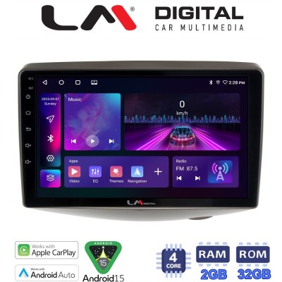 LM Digital - LM ZA4402 GPS Οθόνη OEM Multimedia Αυτοκινήτου για Toyota Yaris 1999 2004 (CarPlay/AndroidAuto/BT/GPS/WIFI/GPRS)