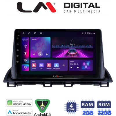 LM Digital - LM ZA4441 GPS Οθόνη OEM Multimedia Αυτοκινήτου για Mazda CX4 2014 (CarPlay/AndroidAuto/BT/GPS/WIFI/GPRS)