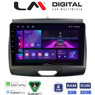 LM Digital - LM ZA4576A GPS Οθόνη OEM Multimedia Αυτοκινήτου για Ford Ranger 2015 2020 (CarPlay/AndroidAuto/BT/GPS/WIFI/GPRS)