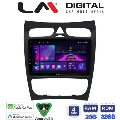 LM Digital - LM ZA4812 GPS Οθόνη OEM Multimedia Αυτοκινήτου για Mercedes CLK (W209) 2000 2004 (CarPlay/AndroidAuto/BT/GPS/WIFI/