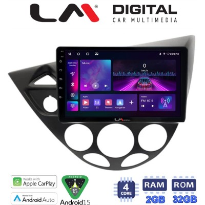 LM Digital - LM ZA4236 GPS Οθόνη OEM Multimedia Αυτοκινήτου για Ford Focus 1998 2004 (CarPlay/AndroidAuto/BT/GPS/WIFI/GPRS)