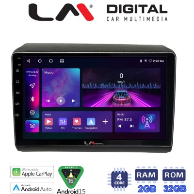 LM Digital - LM ZA4194 GPS Οθόνη OEM Multimedia Αυτοκινήτου για Fiat Ducato - Citroen Jumper - Peugeot Partner 2012 Μόνο αν έχει
