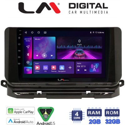 LM Digital - LM ZA4280 GPS Οθόνη OEM Multimedia Αυτοκινήτου για Skoda Octavia 2021 (CarPlay/AndroidAuto/BT/GPS/WIFI/GPRS)