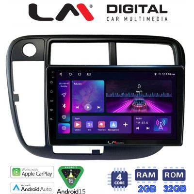 LM Digital - LM ZA4377 GPS Οθόνη OEM Multimedia Αυτοκινήτου για Honda Civic 1999 2001 (CarPlay/AndroidAuto/BT/GPS/WIFI/GPRS)