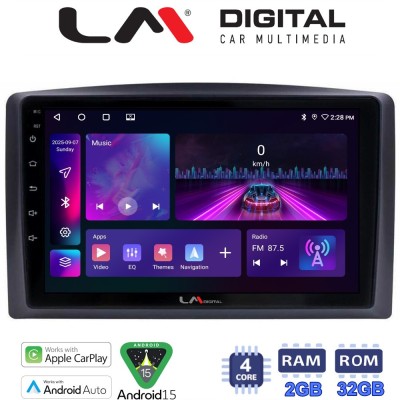 LM Digital - LM ZA4665 GPS Οθόνη OEM Multimedia Αυτοκινήτου για Mercedes Vito 2015 (CarPlay/AndroidAuto/BT/GPS/WIFI/GPRS)