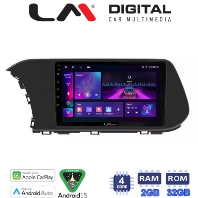LM Digital - LM ZA4229 GPS Οθόνη OEM Multimedia Αυτοκινήτου για Hyundai i20 2021 (CarPlay/AndroidAuto/BT/GPS/WIFI/GPRS)