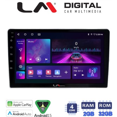 LM Digital - LM ZA4023SA GPS Οθόνη OEM Multimedia Αυτοκινήτου για Kia Sportage 2004 2010 (CarPlay/AndroidAuto/BT/GPS/WIFI/GPRS)