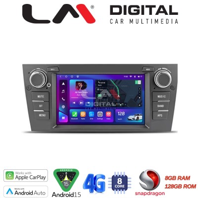 LM Digital - LM T8095 GPS Οθόνη OEM Multimedia Αυτοκινήτου για BMW σειρά 3 (E90-91-92-93) 2005 2012 (CarPlay/AndroidAuto/BT/GPS