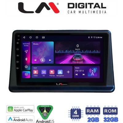 LM Digital - LM ZA4998 GPS Οθόνη OEM Multimedia Αυτοκινήτου για Mitsubishi Pajero 1996 2003 (CarPlay/AndroidAuto/BT/GPS/WIFI/GP