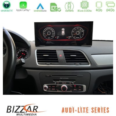 Bizzar Lite Series Audi Q3 (8U) 2011-2018 Android14 8Core (4+64GB) Navigation Multimedia 10.25"