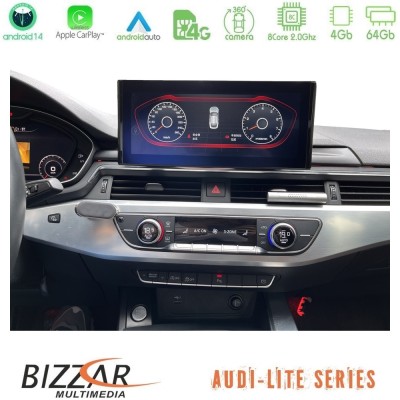 Bizzar Lite Series Audi A4/A5 (B9) 2016- Android14 8Core (4+64GB) Navigation Multimedia 10.25"