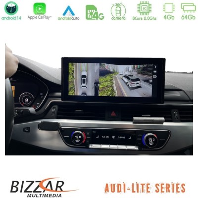 Bizzar Lite Series Audi A4/A5 (B9) 2016- Android14 8Core (4+64GB) Navigation Multimedia 10.25"