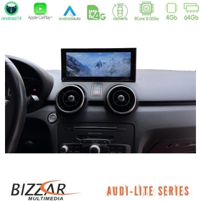 Bizzar Lite Series Audi A1 (8X) 2010-2018 Android14 8Core (4+64GB) Navigation Multimedia 10.25" Bizzar Lite Series Audi A1 (8X) 2010-2018 Android14 8Core (4+64GB) Navigation Multimedia 10.25"