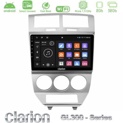 Clarion GL300 Series 4Core Android ClarionOS 2+32GB Dodge Caliber 2006-2011 Navigation Multimedia Tablet 10" Με Carplay & Androi
