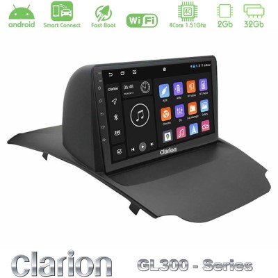 Clarion GL300 Series 4Core Android ClarionOS 2+32GB Ford Ecosport 2014-2017 Navigation Multimedia Tablet 9" Με Carplay & Android