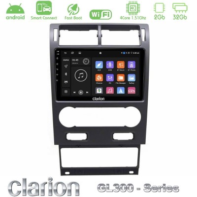 Clarion GL300 Series 4Core Android ClarionOS 2+32GB Ford Mondeo 2004-2007 Navigation Multimedia Tablet 9" Με Carplay & Android A