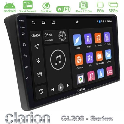 Clarion GL300 Series 4Core Android ClarionOS 2+32GB Fiat Ducato/Citroen Jumper/Peugeot Boxer Navigation Multimedia Tablet 9" Με 