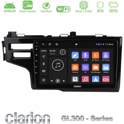 Clarion GL300 Series 4Core Android ClarionOS 2+32GB Honda Jazz 2013-2020 Navigation Multimedia Tablet 9" Με Carplay & Android Au