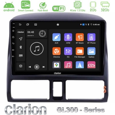 Clarion GL300 Series 4Core Android ClarionOS 2+32GB Honda CRV 2002-2006 Navigation Multimedia Tablet 9" Με Carplay & Android Aut