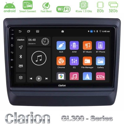 Clarion GL300 Series 4Core Android ClarionOS 2+32GB Isuzu D-MAX 2020-2023 Navigation Multimedia Tablet 9" Με Carplay & Android A