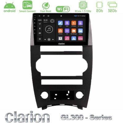 Clarion GL300 Series 4Core Android ClarionOS 2+32GB Jeep Commander 2007-2008 Navigation Multimedia Tablet 9" Με Carplay & Androi