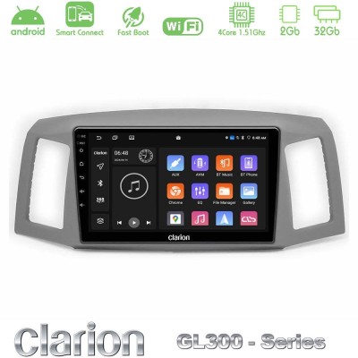 Clarion GL300 Series 4Core Android ClarionOS 2+32GB Jeep Grand Cherokee 2005-2007 Navigation Multimedia Tablet 10" Με Carplay & 