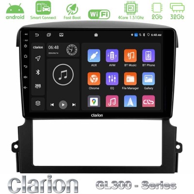 Clarion GL300 Series 4Core Android ClarionOS 2+32GB Kia Sorento Navigation Multimedia Tablet 9" Με Carplay & Android Auto