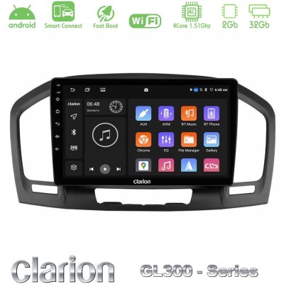 Clarion GL300 Series 4Core Android ClarionOS 2+32GB Opel Insignia 2008-2013 Navigation Multimedia Tablet 9" Με Carplay & Android