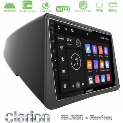 Clarion GL300 Series 4Core Android ClarionOS 2+32GB Opel Mokka Navigation Multimedia Tablet 9" Με Carplay & Android Auto
