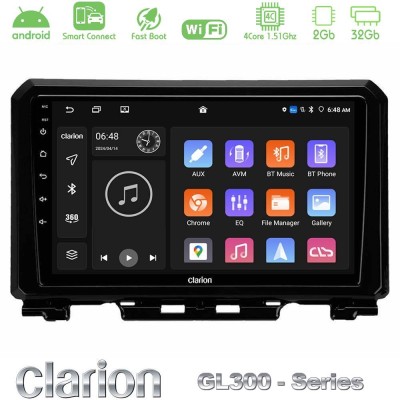 Clarion GL300 Series 4Core Android ClarionOS 2+32GB Suzuki Jimny 2018-2022 Navigation Multimedia Tablet 9" Με Carplay & Android 