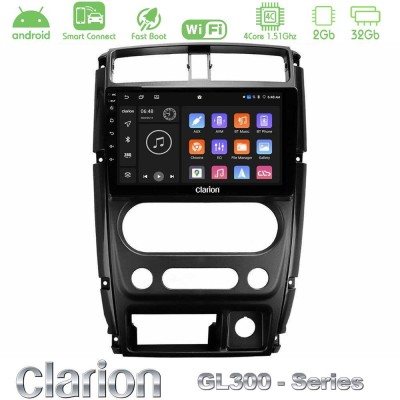 Clarion GL300 Series 4Core Android ClarionOS 2+32GB Suzuki Jimny 2007-2017 Navigation Multimedia Tablet 9" Με Carplay & Android 