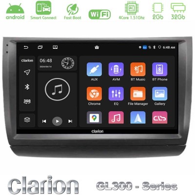 Clarion GL300 Series 4Core Android ClarionOS 2+32GB Toyota Prius 2004-2009 Navigation Multimedia Tablet 9" Με Carplay & Android 