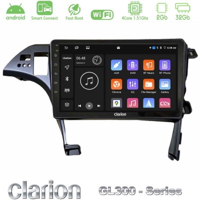 Clarion GL300 Series 4Core Android ClarionOS 2+32GB Toyota Prius 2010-2015 Navigation Multimedia Tablet 10" Με Carplay & Android