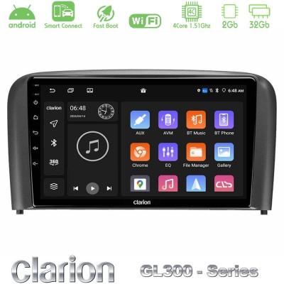 Clarion GL300 Series 4Core Android ClarionOS 2+32GB Volvo S80 1998-2006 Navigation Multimedia Tablet 9" Με Carplay & Android Aut