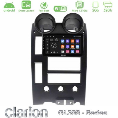 Clarion GL300 Series Hummer H2 2002-2007 4Core Android ClarionOS 2+32GB Navigation Multimedia Tablet 9" Με Carplay & Android Aut